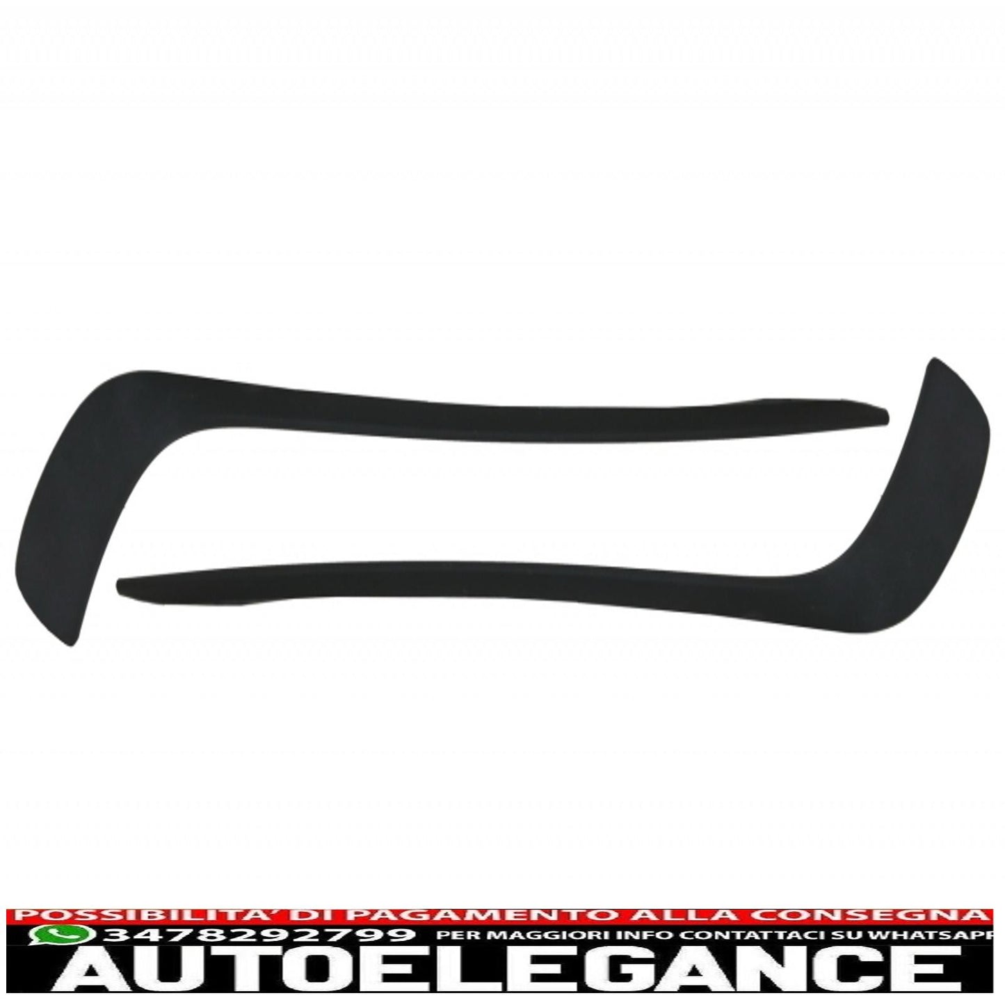 Front Bumper Splitter Wings Aerodynamic Eyebrows Suitable For Mercedes A-Class W176 (2012-08/2015) Design A45