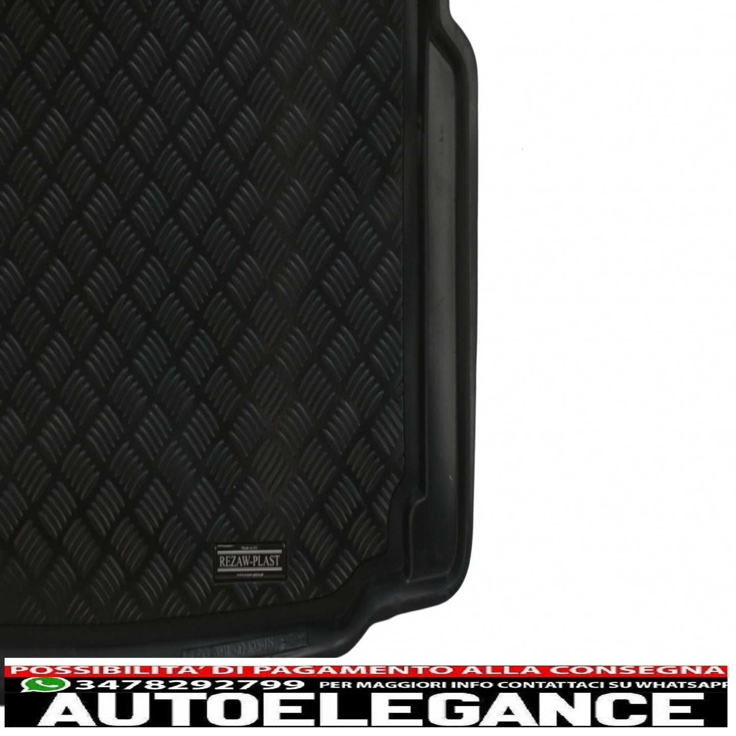 Black trunk mat suitable for skoda octavia iii sedan (2012-2019)
