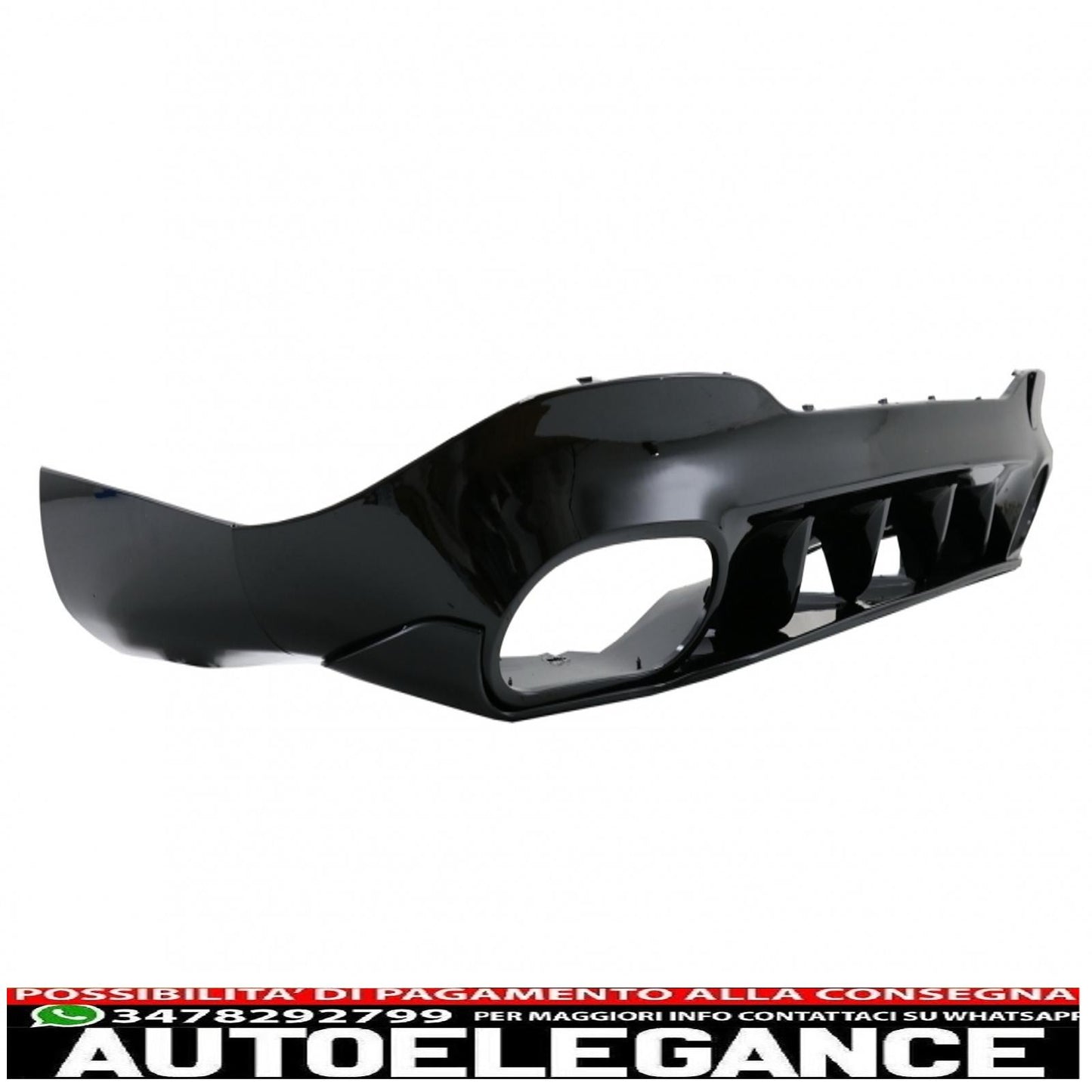 diffusore posteriore e terminali di scarico argento adatti per mercedes cla x118 shooting Brake c118 coupe sport line (2019-up) design cla35