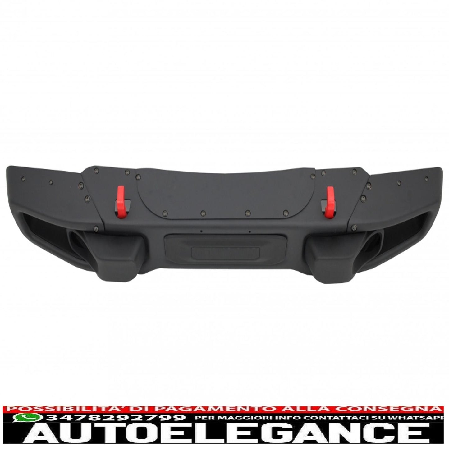 Paraurti anteriore in metallo con griglia anteriore centrale maschera spettro adatta per Jeep Wrangler / Rubicon JK (2007-2017) 10° anniversario in stile hard rock