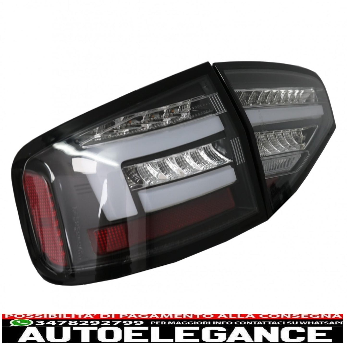 led rear lights suitable for audi a4 b8 sedan (2012-2015) red black dynamic sequential cornering lights