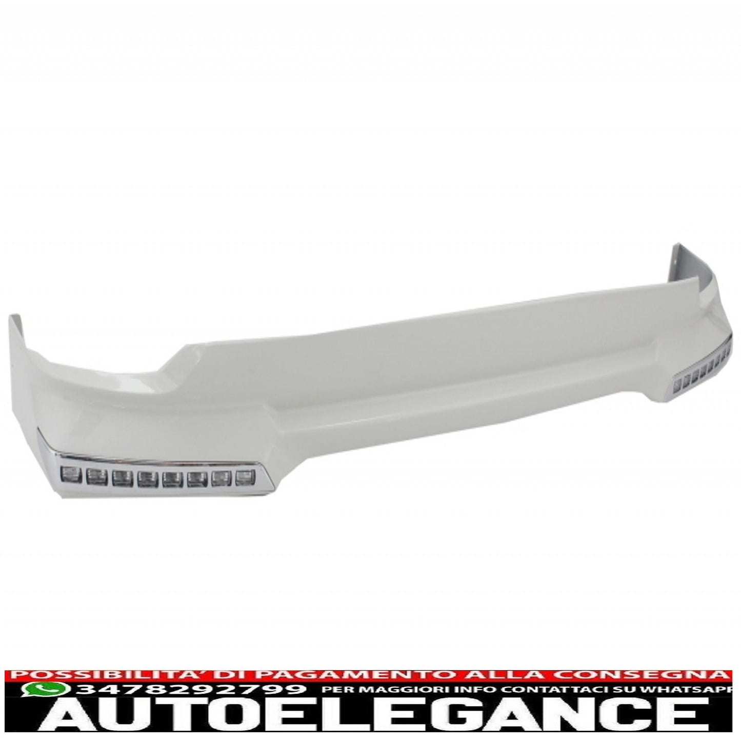 Front bumper spoiler lip suitable for toyota land cruiser fj200 (2008-2011) retrofit (2008-2011) to (2012-2014) pearl white model