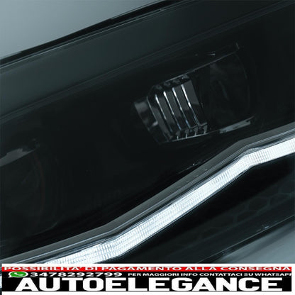 full led headlights suitable for vw polo aw mk6 (2018-2020) with dynamic ignition and sequential cornering lights 