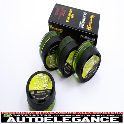 Paradise Fresh Air Ultimate Gel Air Freshener Platinum Series Eliminates Odors 4 Bamboo Jars 