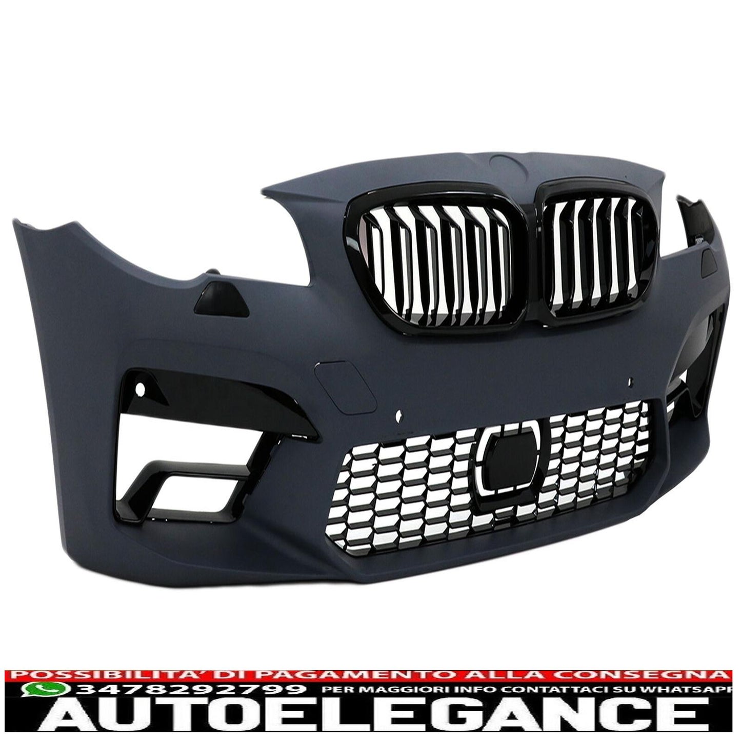 Front Bumper Grille for BMW 5 Series F10 F11 2011-2017 M5 2020 Look-show original titleOriginal textFrontstoßstange Gitter für BMW 5er F10 F11 2011-2017 M5 2020 Look