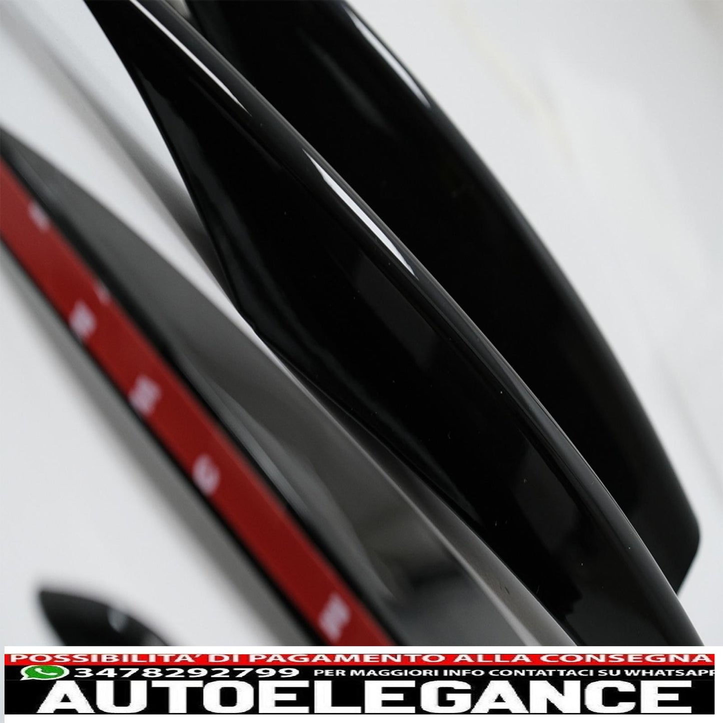 Front Bumper Splitter Aero Wings Fit For Mercedes A Class W177 Hatchback V177 Sedan (04.2018-up) A45 Piano Black Design