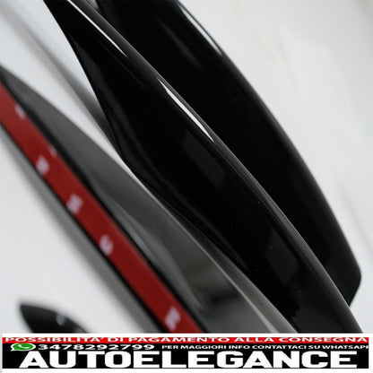 Front Bumper Splitter Aero Wings Fit For Mercedes A Class W177 Hatchback V177 Sedan (04.2018-up) A45 Piano Black Design