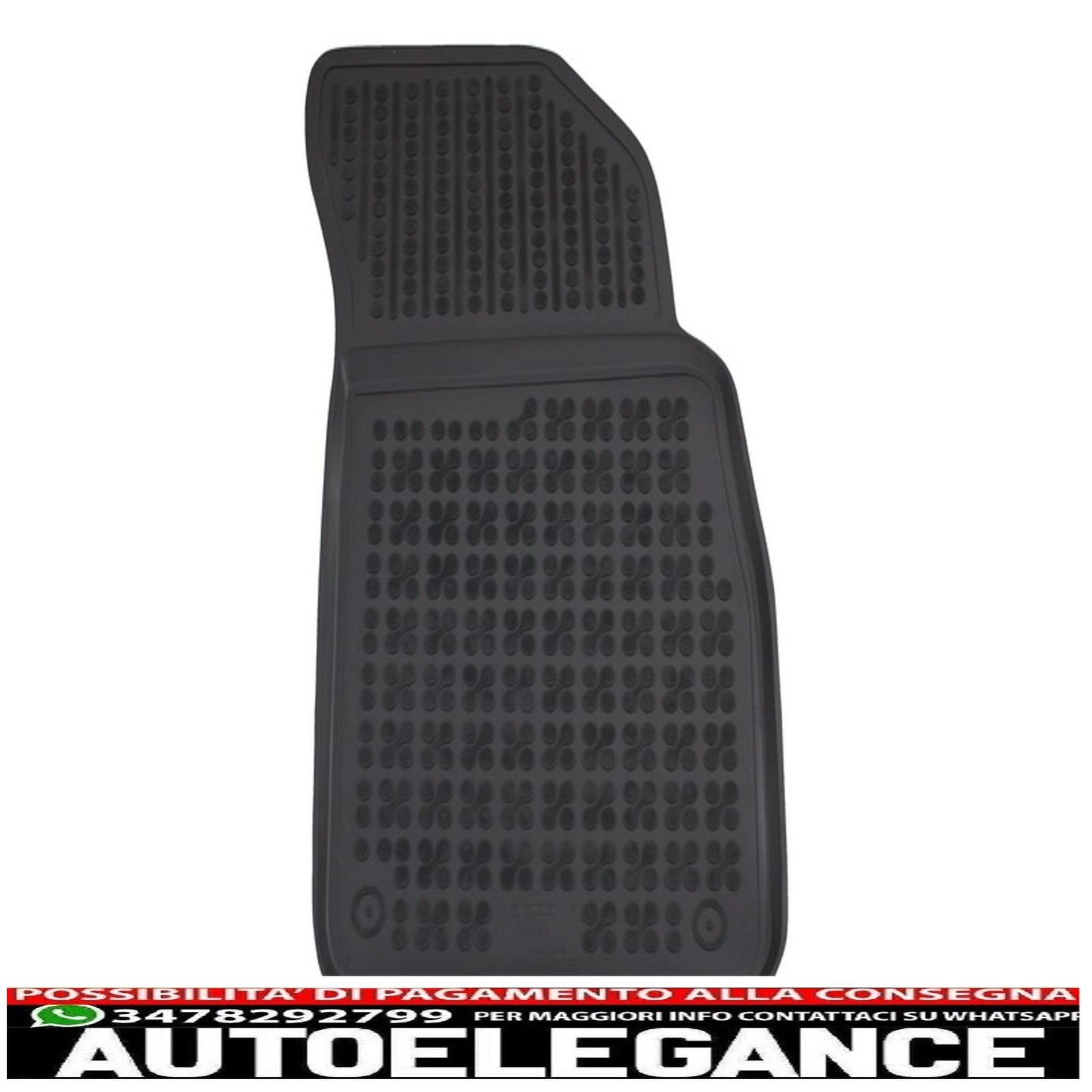 Black rubber mat suitable for audi q7 4m (2015-) q8 (2018-)