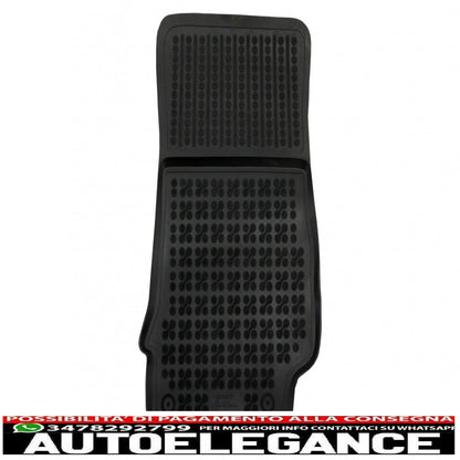Black rubber mats suitable for alfa romeo giulia (952) 4x2 (2016-up)