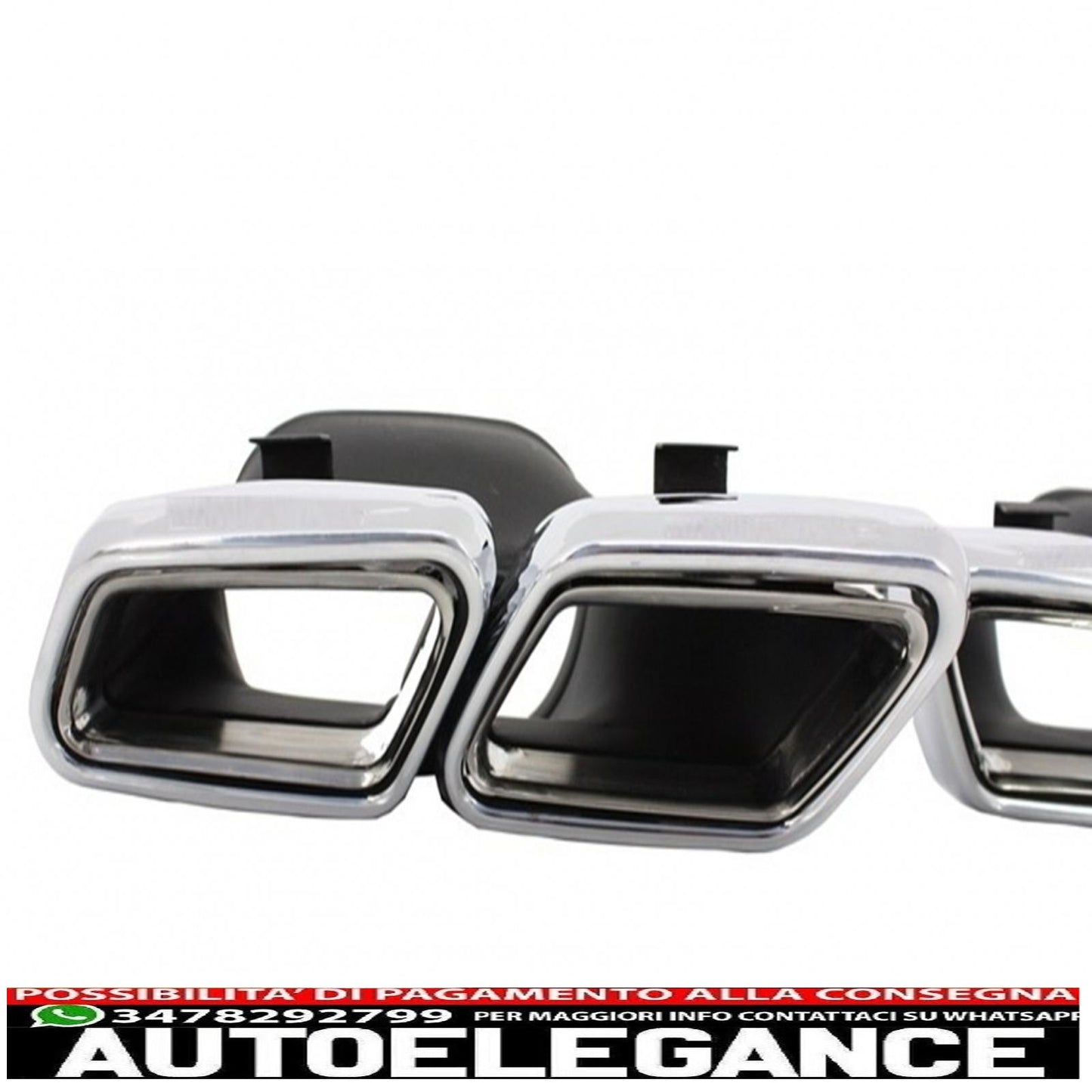 Punte per silenziatore di scarico adatte per mercedes benz classe s w222 classe e w212 s212 facelift cls w218 classe sl r231 e63 s63 sl65 a-design