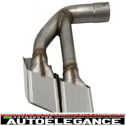 Terminali di scarico terminali di scarico adatti per audi q7 4m (2015-2019) sq7 design solo cromati 3.0 benzina benzina