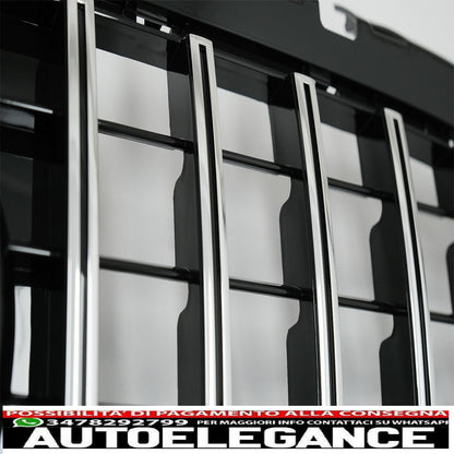 central grille suitable for mercedes a-class w177 hatchback v177 sedan (04.2018-up) gt-r design panamericana black / chrome