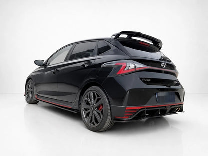 👉Minigonne Laterali Prolunghe Hyundai i20 N N-Line MK3 20- Nero Lucido ABS👈