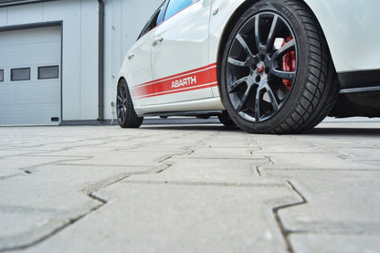 FIAT BRAVO II 2006-2014 SPOILER SPLITTER UNDER SKIRTS ABS GLOSSY BLACK -1-