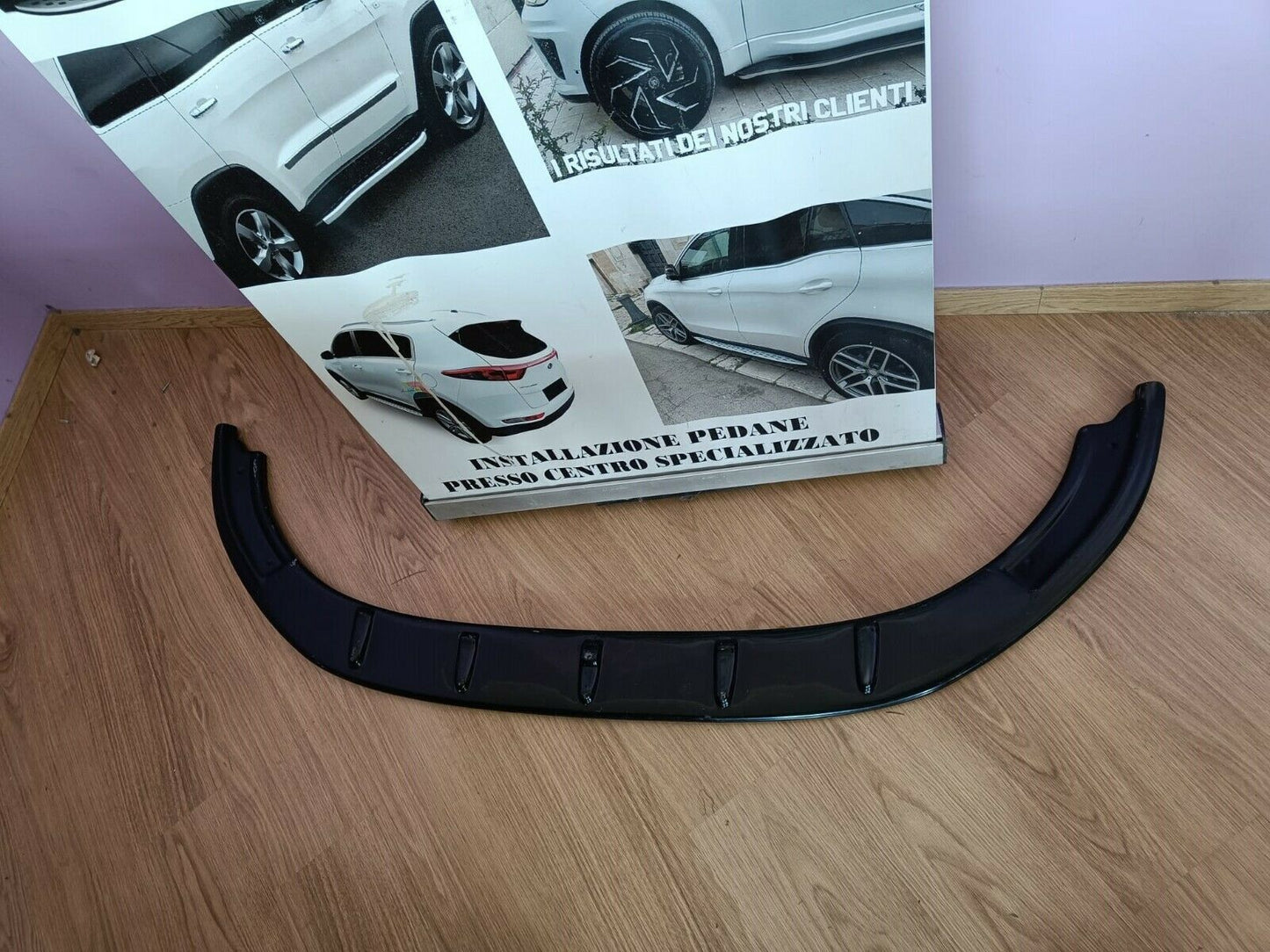 ART. 0248 SPLITTER VW GOLF 6 STANDARD GTI NERO LUCIDO