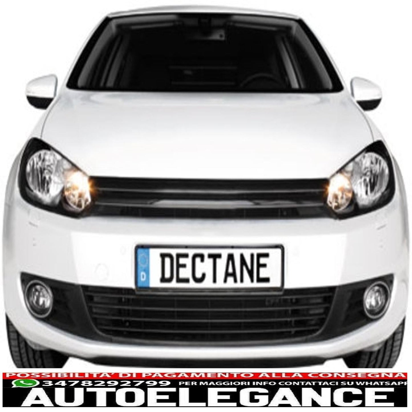 headlights suitable for vw golf 6 (10.2008-2012) tru drl daytime black 
