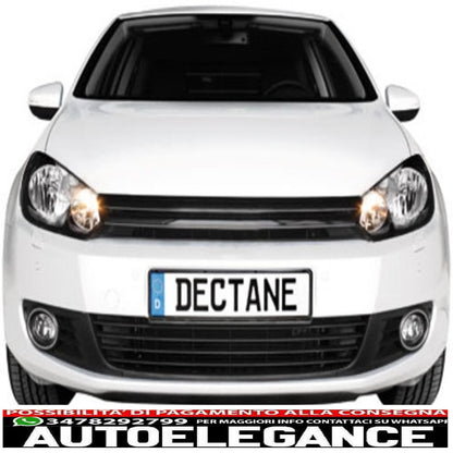 headlights suitable for vw golf 6 (10.2008-2012) tru drl daytime black 