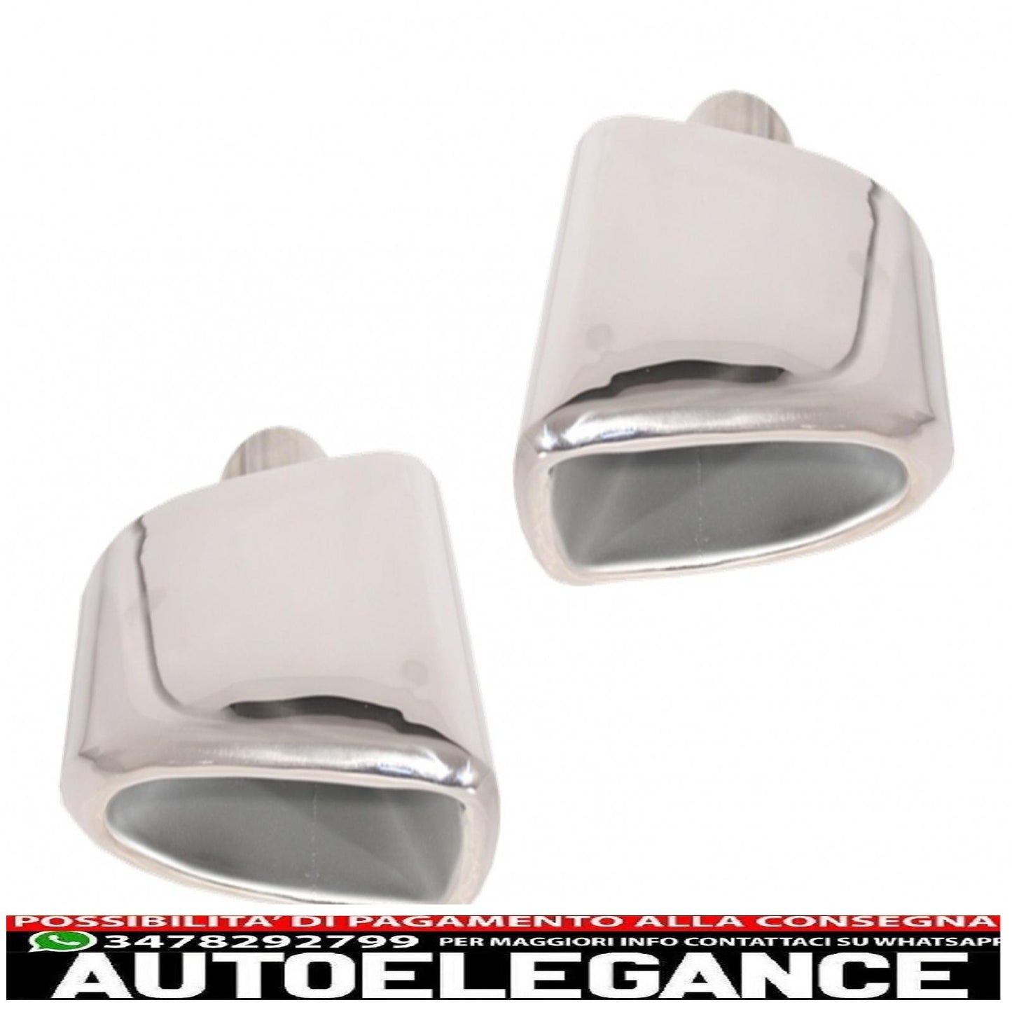 exhaust muffler tips suitable for porsche cayenne 955 (2002-2010) 