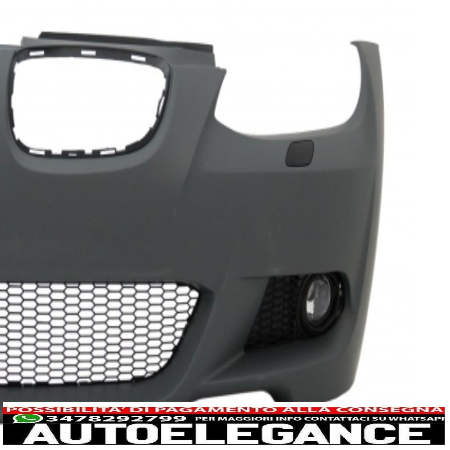 paraurti anteriore con minigonne laterali adatto per bmw serie 3 e92 coupe e93 cabrio non-lci (2006-2009) m-technik look