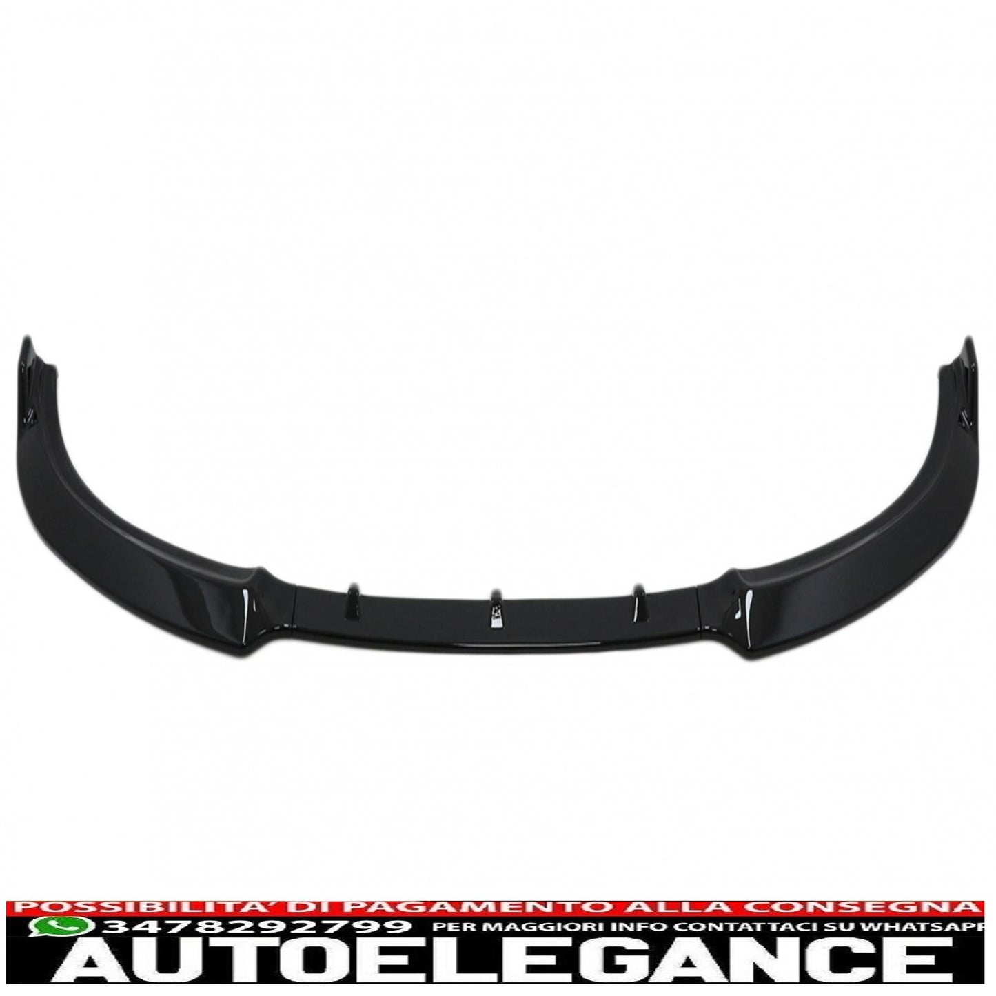 Front Bumper Spoiler Add-on Suitable for BMW 3 Series G20 G21 (2018-up) Sedan Touring Piano Black 