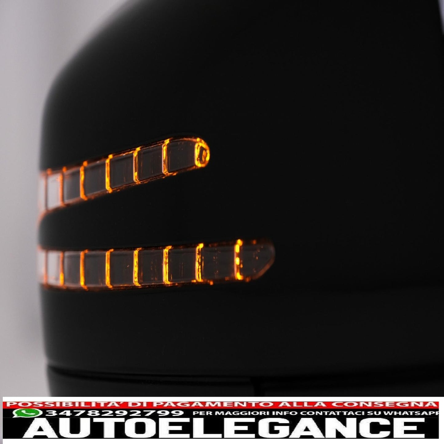 Complete mirror assembly suitable for mercedes g-class w463 (1989-2018) 2013 piano black design 