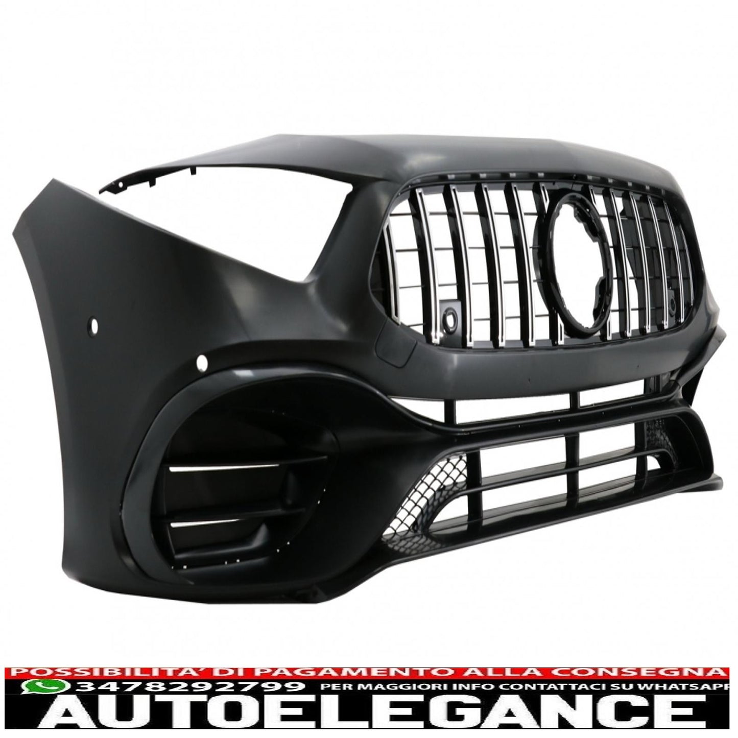 Front bumper suitable for mercedes A-class w177 hatchback / v177 sedan (2018-up) design a45
