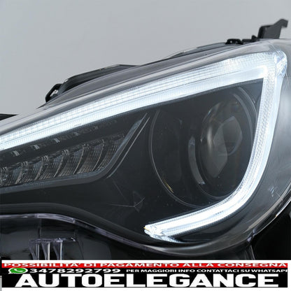 fari anteriori a led adatti per toyota 86 (2012-2019) subaru brz (2012-2018) scion fr-s (2013-2016) con luci di svolta dinamiche sequenziali