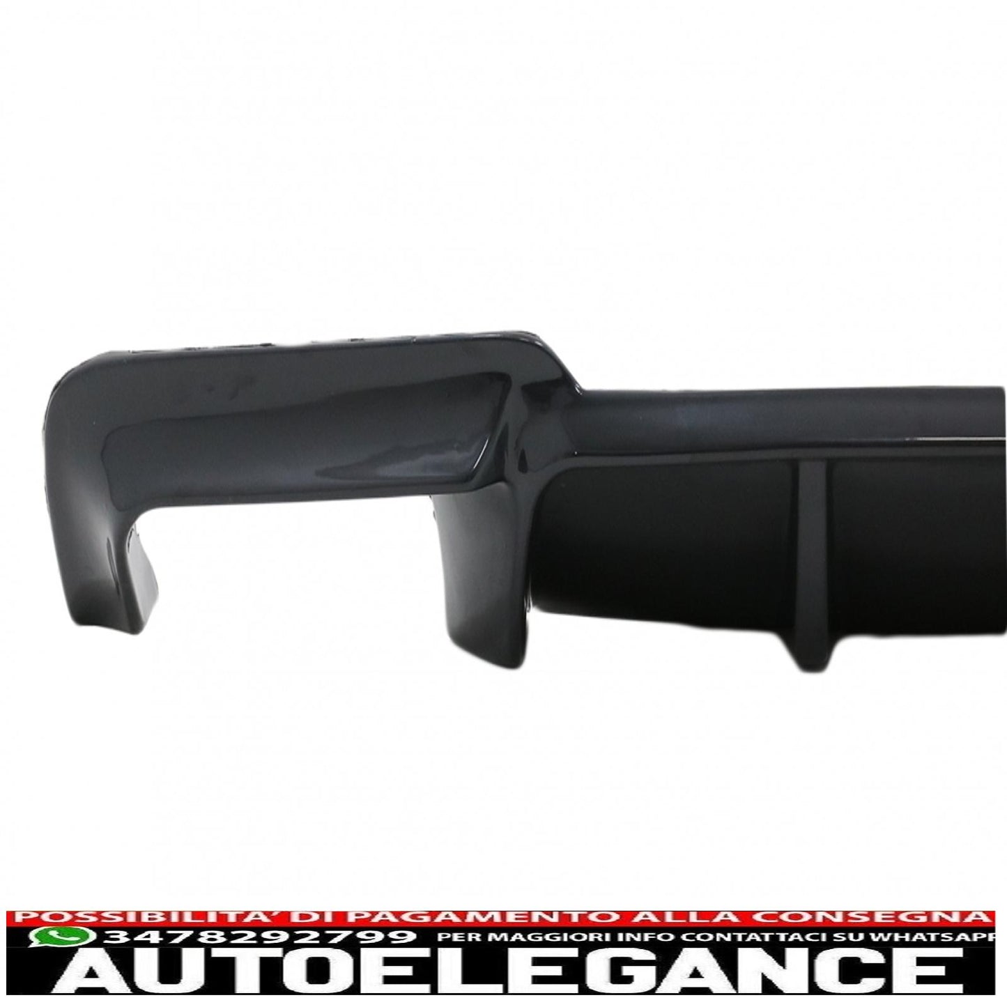 diffusore d'aria a doppia uscita adatto per bmw serie 5 f10 f11 (2011-2017) m design nero pianoforte
