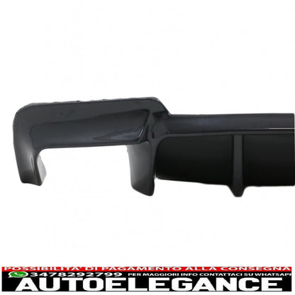 diffusore d'aria a doppia uscita adatto per bmw serie 5 f10 f11 (2011-2017) m design nero pianoforte