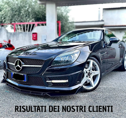SPLITTER ANTERIORE ADATTO PER MERCEDES-BENZ SLK R172 LOOK NERO LUCIDO