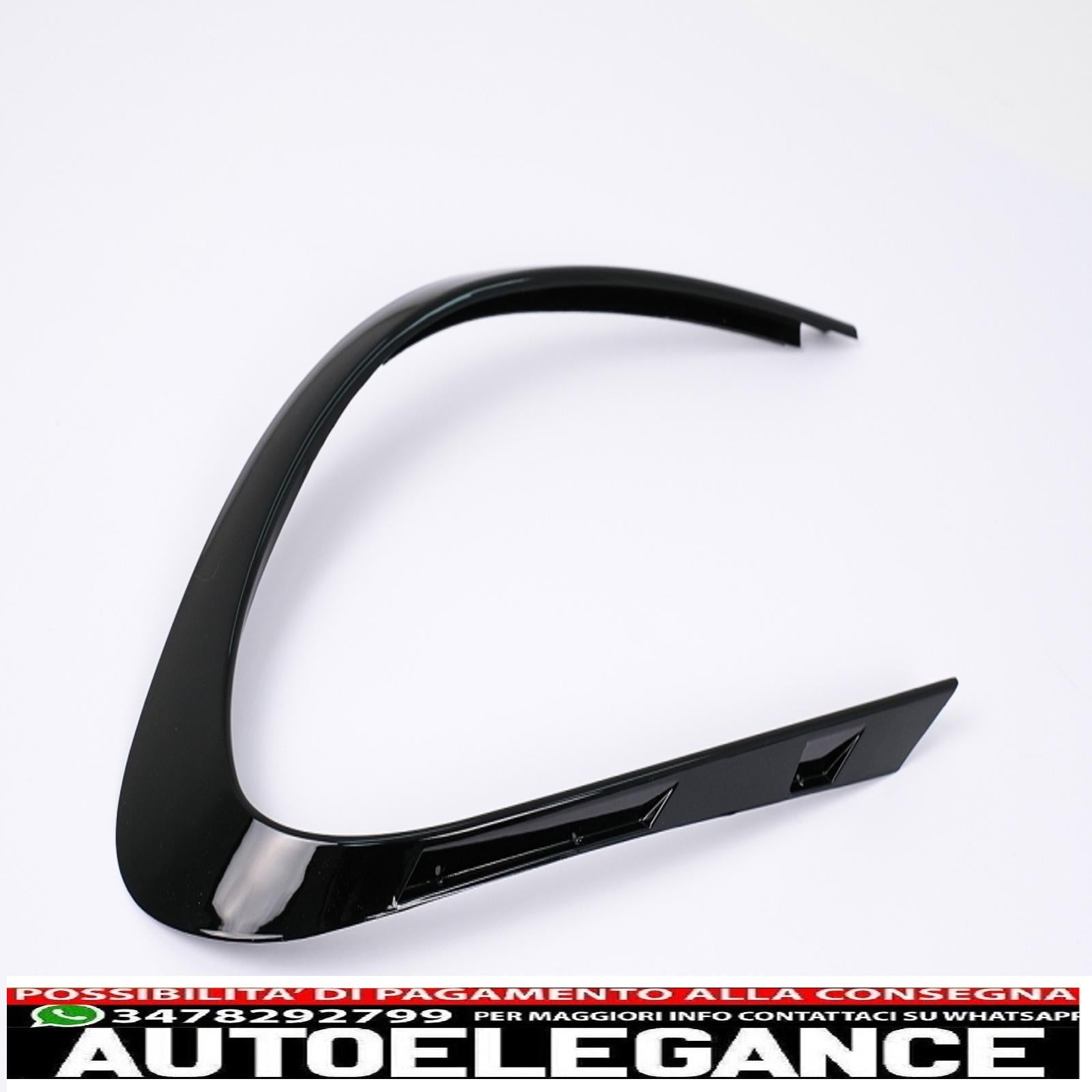 Alette paraurti anteriori alette laterali flic adatte per mercedes cla w117 c117 x117 (2016-2018) con paraurti sportivo Piano Black Edition AUTOELEGANCERICAMBI