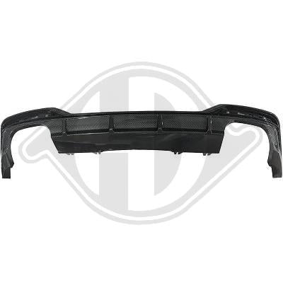 DIFFUSORE *S5 LOOK* per AUDI A5 dal 2021+ SLINE restyling NERO LUCIDO ABS