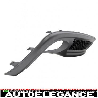 Diffusore d'aria con mantovana per paraurti posteriore adatto per audi a4 b8 facelift limousine avant (2012-2015) solo design s-line paraurti standard