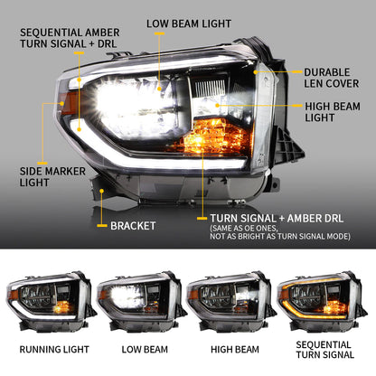 I fari sequenziali Full LED Toyota Tundra 2014-2018 NON ADATTANO 2019
