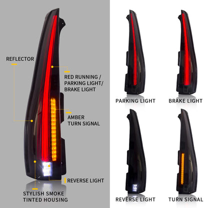 Luci posteriori suburbane GMC Yukon Tahoe 2007-2014 ABS, PMMA, materiale VETRO YAB-GMC-0156B