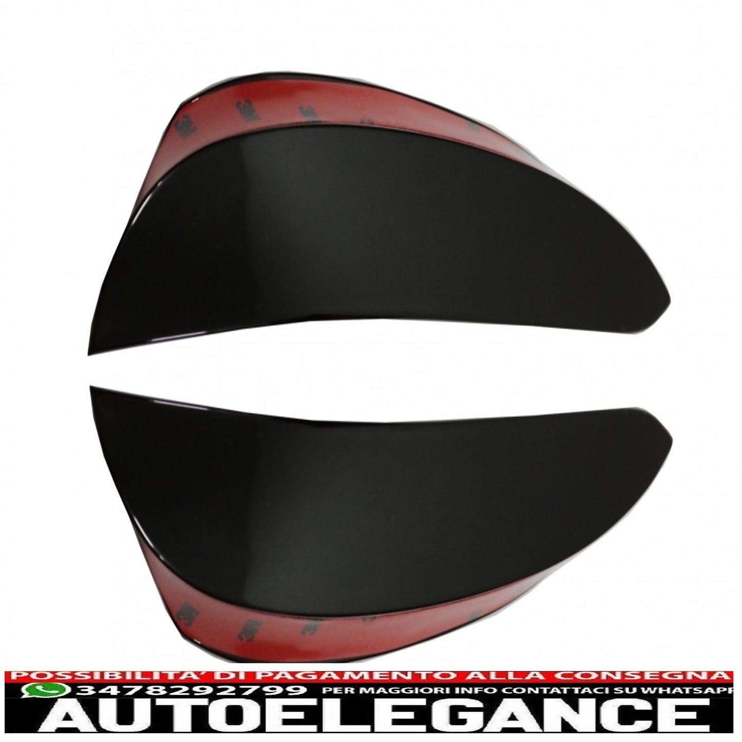 Alette paraurti anteriori alette laterali flic adatte per mercedes classe e w213 s213 c238 a238 e43 e53 design black edition AUTOELEGANCERICAMBI