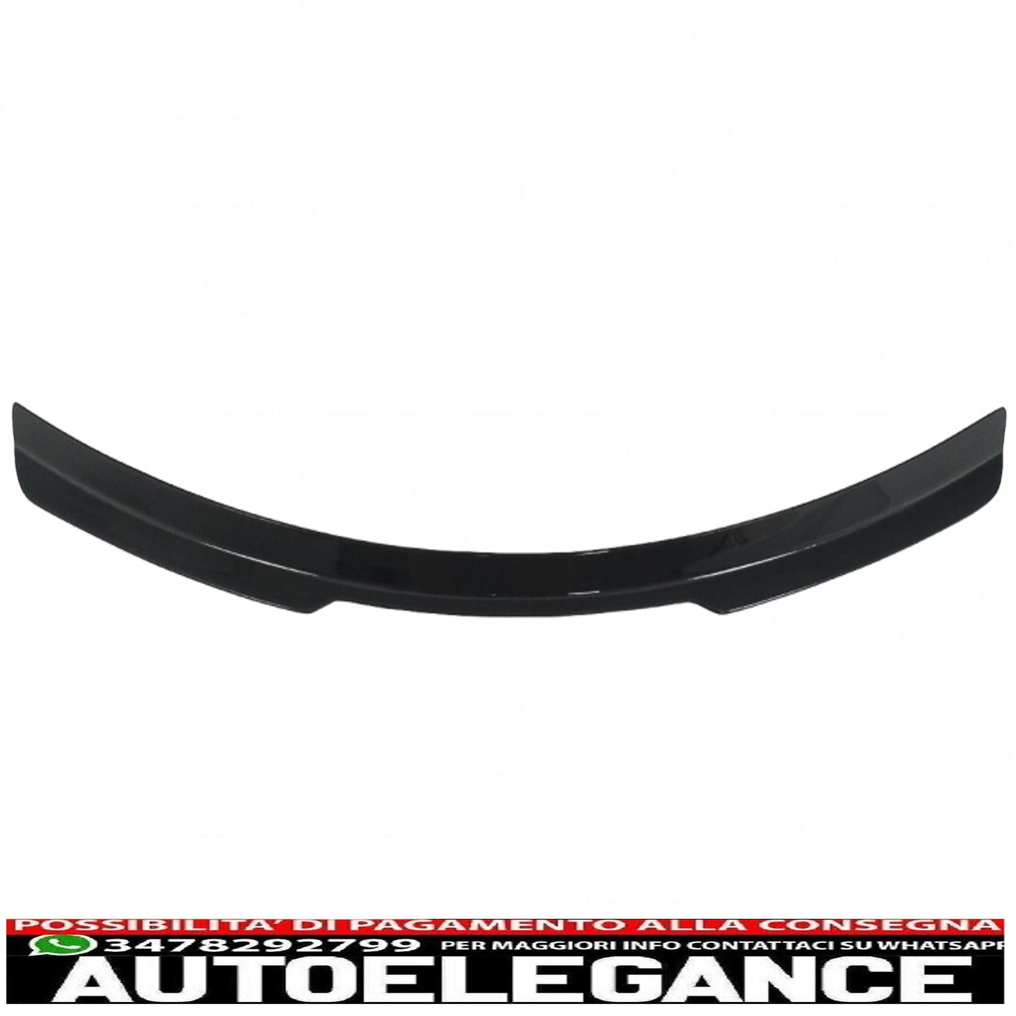 Additional roof spoiler cap suitable for audi q8 suv (2018-up) sporty piano black design