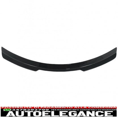 Additional roof spoiler cap suitable for audi q8 suv (2018-up) sporty piano black design