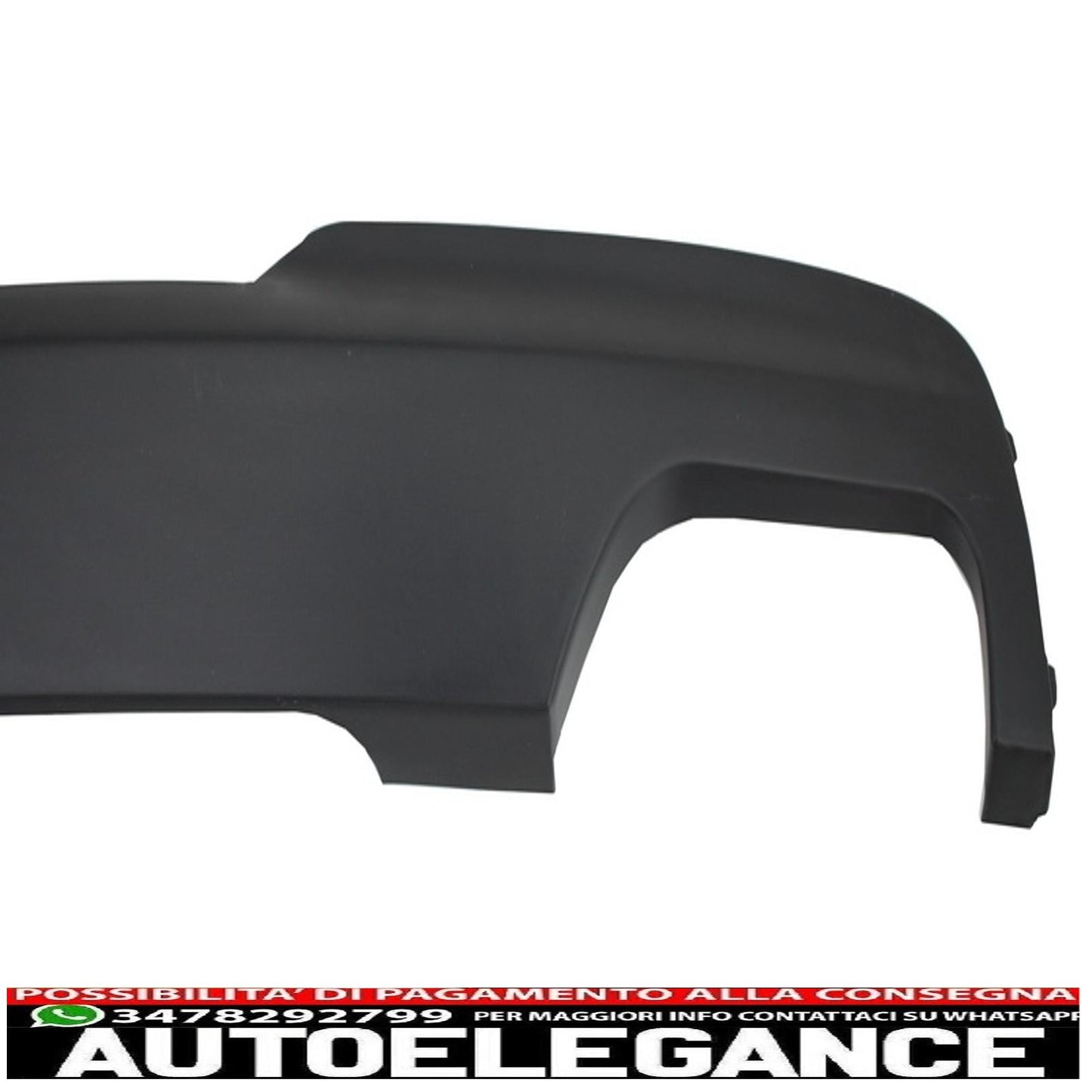 diffusore d'aria a doppia uscita adatto per bmw f10 f11 (2011-2017) con terminali di scarico neri design m-tech 550i sport