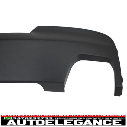 diffusore d'aria a doppia uscita adatto per bmw f10 f11 (2011-2017) con terminali di scarico neri design m-tech 550i sport