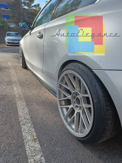 GLOSSY BLACK UNDER SKIRTS SUITABLE FOR BMW 1 SERIES E81 E87 SPORTY LOOK