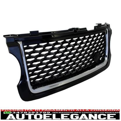 griglia centrale con prese d'aria laterali adatta per land rover vogue iii l322 (2010-2012) all black autobiography supercharged edition