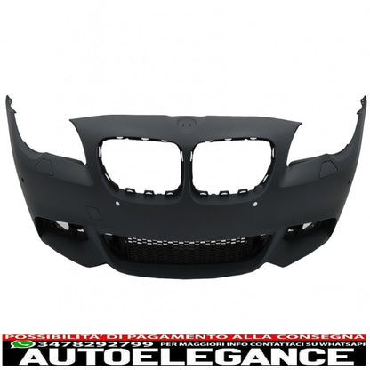 paraurti anteriore con griglie laterali adatto per bmw serie 5 f10 f11 lci berlina touring (2015-2017) design m-tech