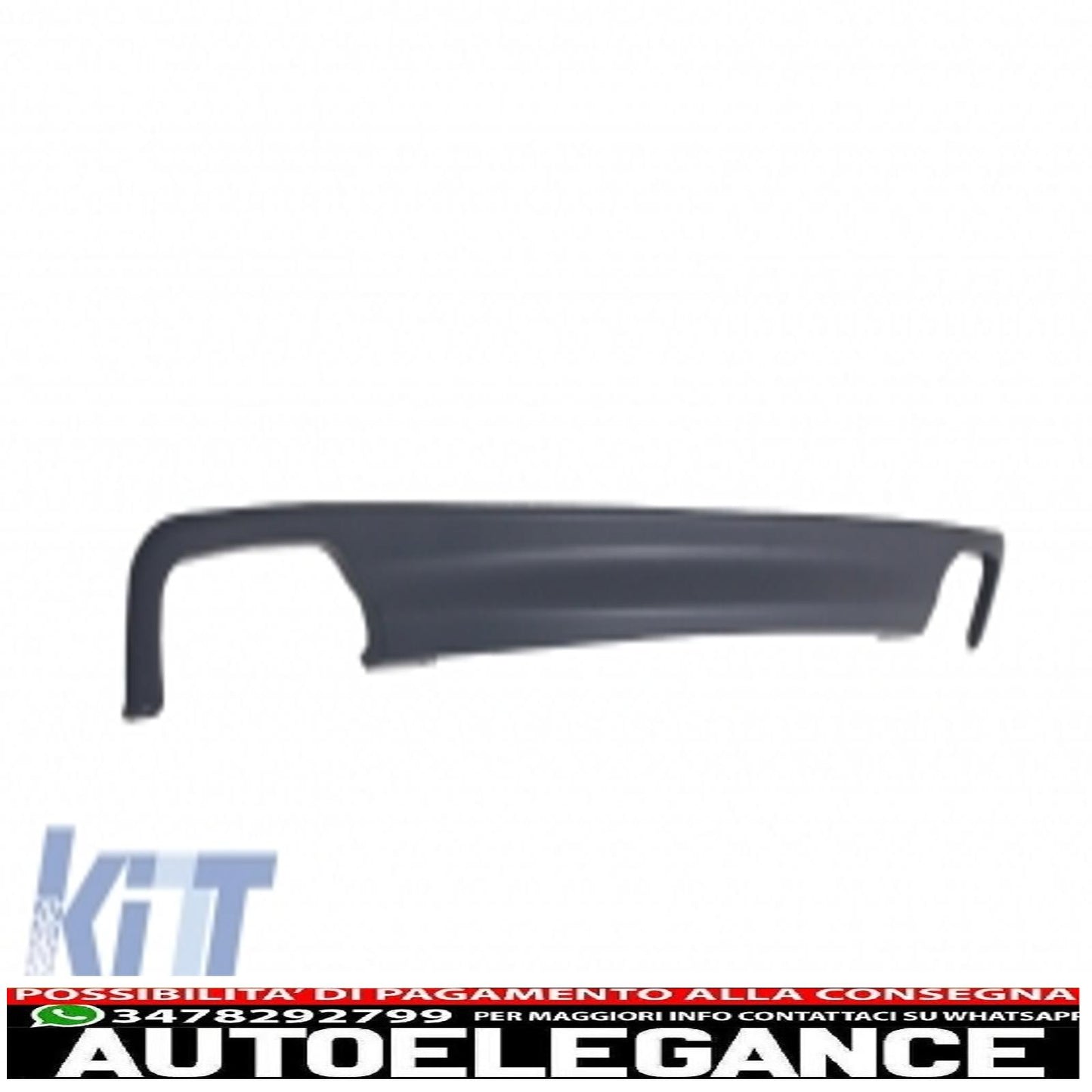 diffusore d'aria a doppia uscita adatto per bmw f10 f11 berlina touring serie 5 (2011-2017) 550i design con terminali di scarico design quadrato