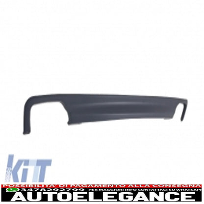 diffusore d'aria a doppia uscita adatto per bmw f10 f11 berlina touring serie 5 (2011-2017) 550i design con terminali di scarico design quadrato