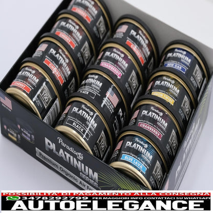 Paradise Air Fresh Deodorante biologico per ambienti serie Platinum 12 lattine assortite