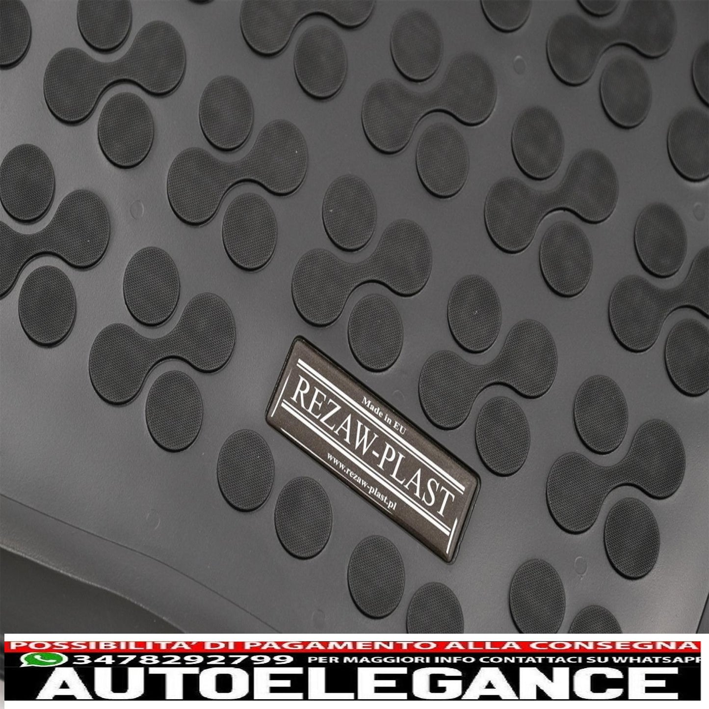 Black rubber trunk mat suitable for mazda 6 iii sedan (2012-up)