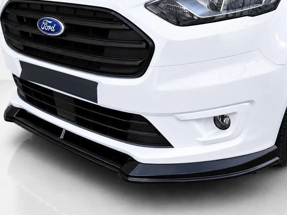 👉Splitter Anteriore ABS Nero Lucido Ford Transit Connect Mk2 Facelift 19-24👈