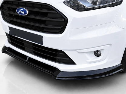 👉Splitter Anteriore ABS Nero Lucido Ford Transit Connect Mk2 Facelift 19-24👈