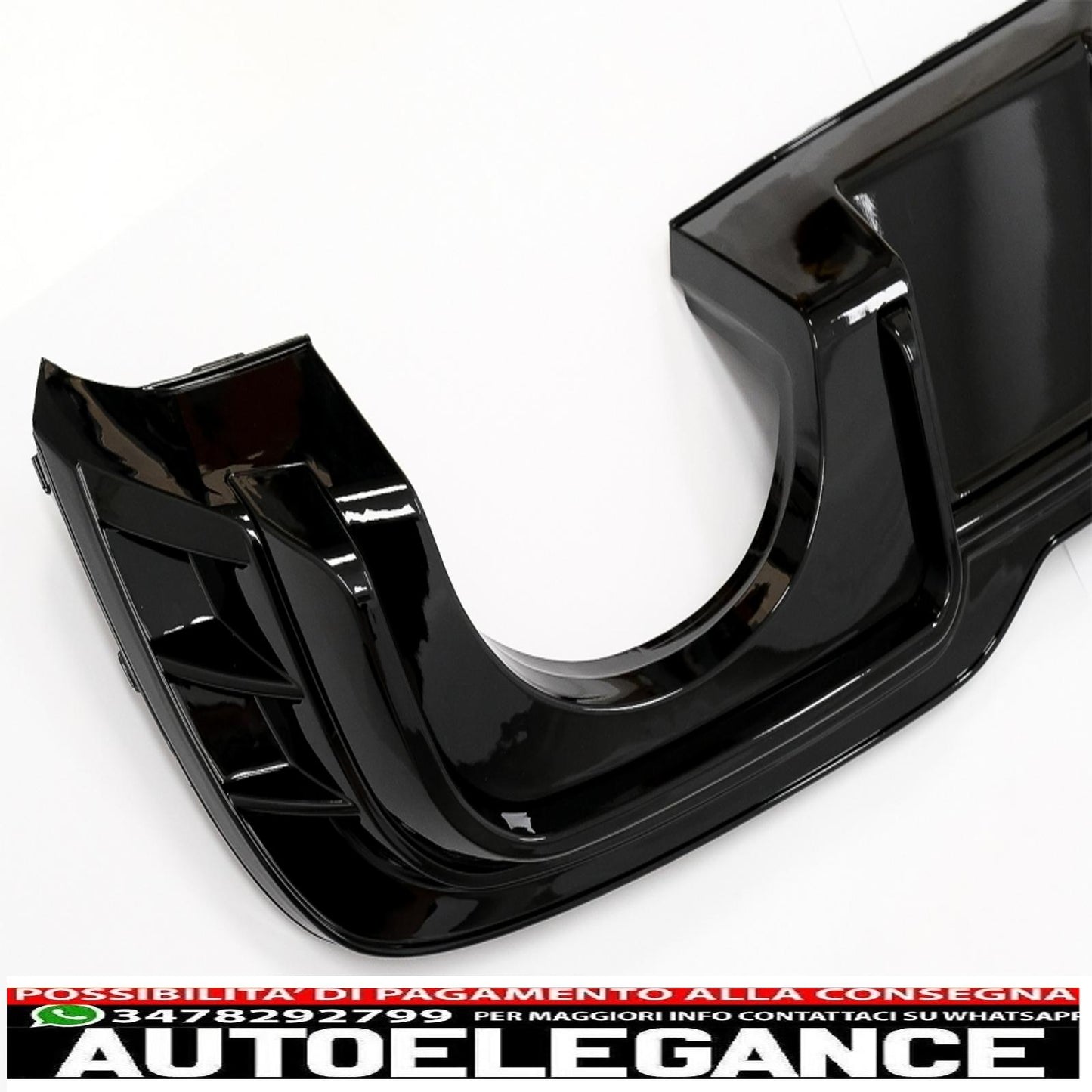 Diffusore mantovana paraurti posteriore adatto per audi a3 8v facelift (2016-2019) hatchback sportback rs3 solo design paraurti s-line pianoforte nero